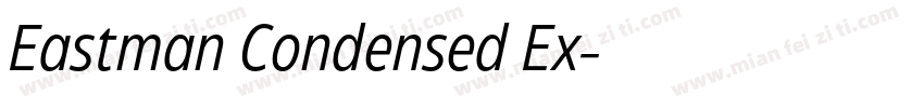 Eastman Condensed Ex字体转换